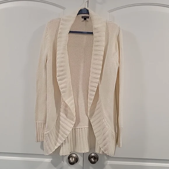 Express Chunky Long Open Cardigan - Picture 2 of 13